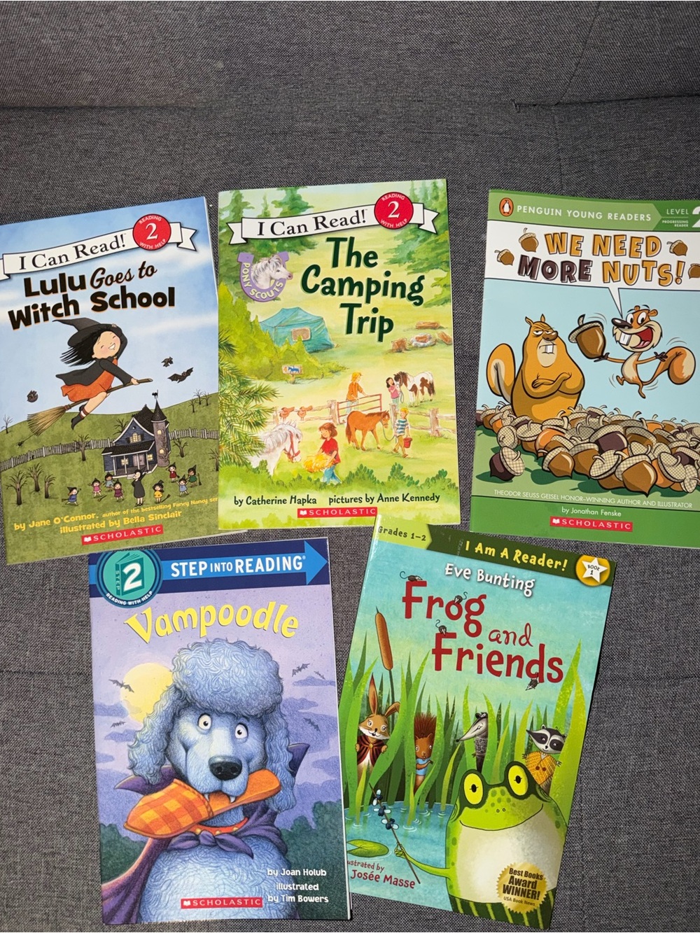 Lot of 5 Early Reader Children's Books - I can read Level 2